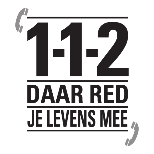 112 Daar Red Je Levens Mee Logo Vector