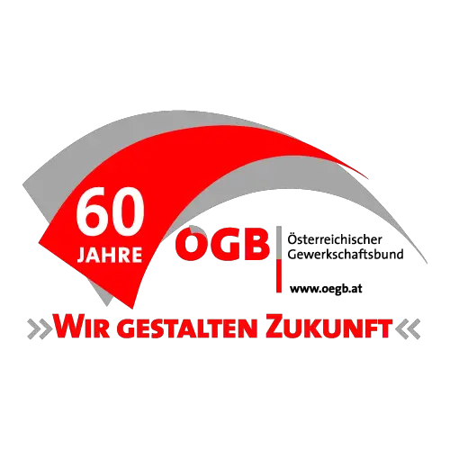 60 Jahre OGB Osterreichischer Gewerkschaftsbund Logo Vector